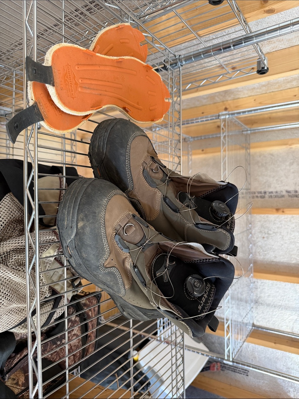 Men's Brown and Black Outdoor Work Boots